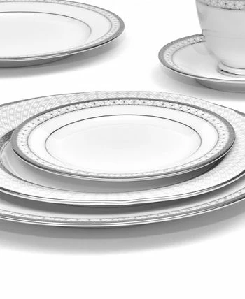 Noritake Rochester Platinum Set Of 4 Bread Butter And Appetizer Plates, Service For 4 - Image 2