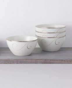 Noritake Platinum Wave Set Of 4 Rice Bowls, Service For 4 8 Noritake Platinum Wave Set Of 4 Rice Bowls, Service For 4 -VilleroyBoch shop 24055580 fpx