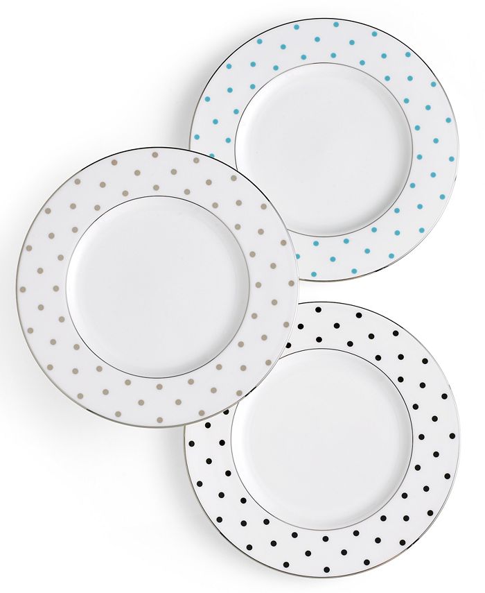 Larabee Road Polka Dot Accent Plate Kate Spade New York Larabee Road Polka Dot Accent Plate -VilleroyBoch shop