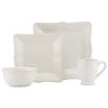 Lenox Dinnerware, French Perle Bead White Square 4 Piece Place Setting -VilleroyBoch shop 2659275 fpx