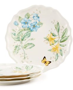 Lenox Butterfly Meadow Set Of 4 Melamine Dinner Plates