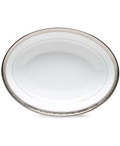 Noritake Dinnerware, Crestwood Platinum Oval Vegetable Dish
