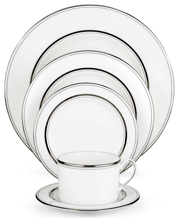 Library Lane Platinum 5 Piece Place Setting Kate Spade New York Library Lane Platinum 5 Piece Place Setting -VilleroyBoch shop