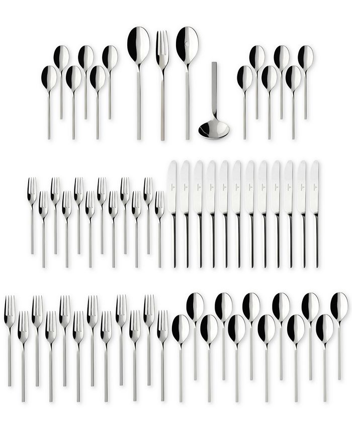 Villeroy & Boch Flatware 18/10, New Wave 64 Piece Set 3 Villeroy & Boch Flatware 18/10, New Wave 64 Piece Set