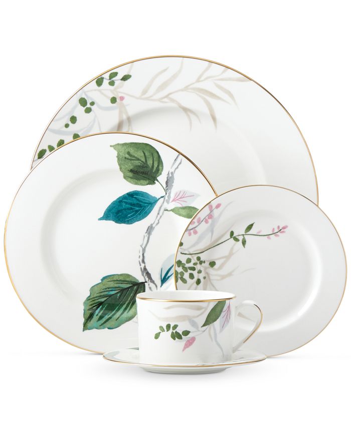 Kate Spade New York Birch Way Bone China 5-Pc. Place Setting 3 Kate Spade New York Birch Way Bone China 5-Pc. Place Setting
