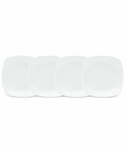 Noritake Swirl 4-Pc. Square Appetizer Plates