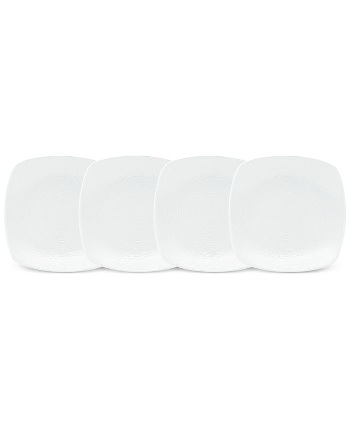 Swirl 4-Pc. Square Appetizer Plates Noritake Swirl 4-Pc. Square Appetizer Plates -VilleroyBoch shop