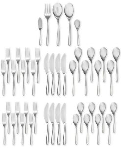 Nambé 45-Pc. Bend Flatware Set, Service For 8