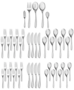 Nambé 45-Pc. Bend Flatware Set, Service For 8
