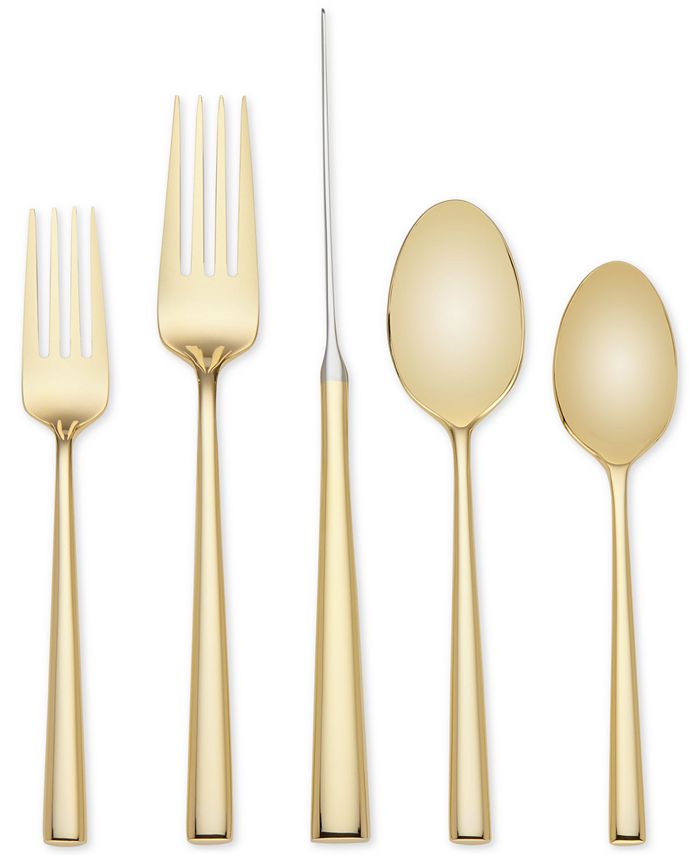 Malmo Gold 20-PC Flatware Set, Service For 4 Kate Spade New York Malmo Gold 20-PC Flatware Set, Service For 4 -VilleroyBoch shop