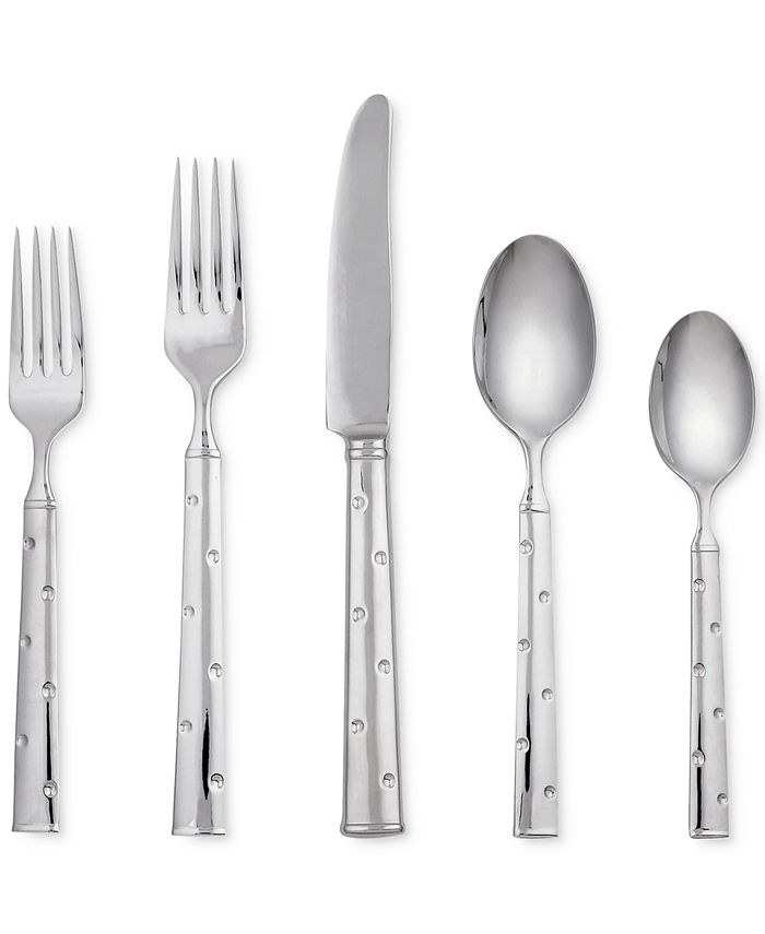 Kate Spade New York Larabee Dot 20 Piece Flatware Set, Service For 4 3 Kate Spade New York Larabee Dot 20 Piece Flatware Set, Service For 4