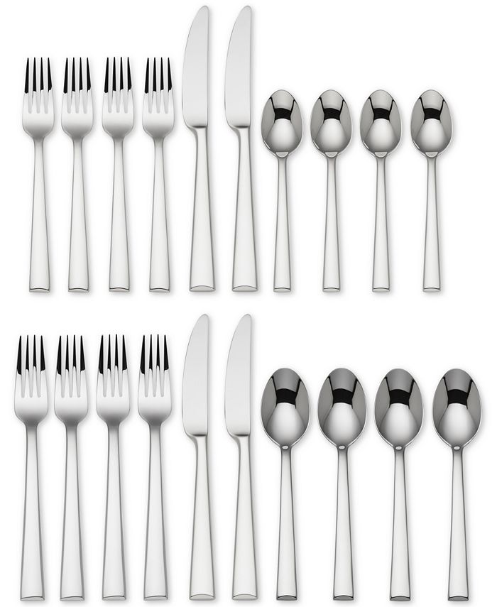 Lenox Continental Dining 20 Pc Flatware Set, Service For 4 2 Lenox Continental Dining 20 Pc Flatware Set, Service For 4