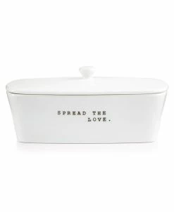 The Cellar Whiteware Words Collection Spread The Love Covered Dish, Created For Macy's