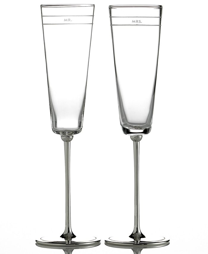 New York Set Of 2 Darling Point Toasting Flutes Kate Spade New York Set Of 2 Darling Point Toasting Flutes -VilleroyBoch shop