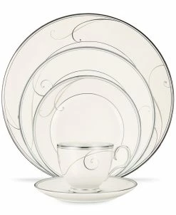 Noritake Dinnerware, Platinum Wave Collection