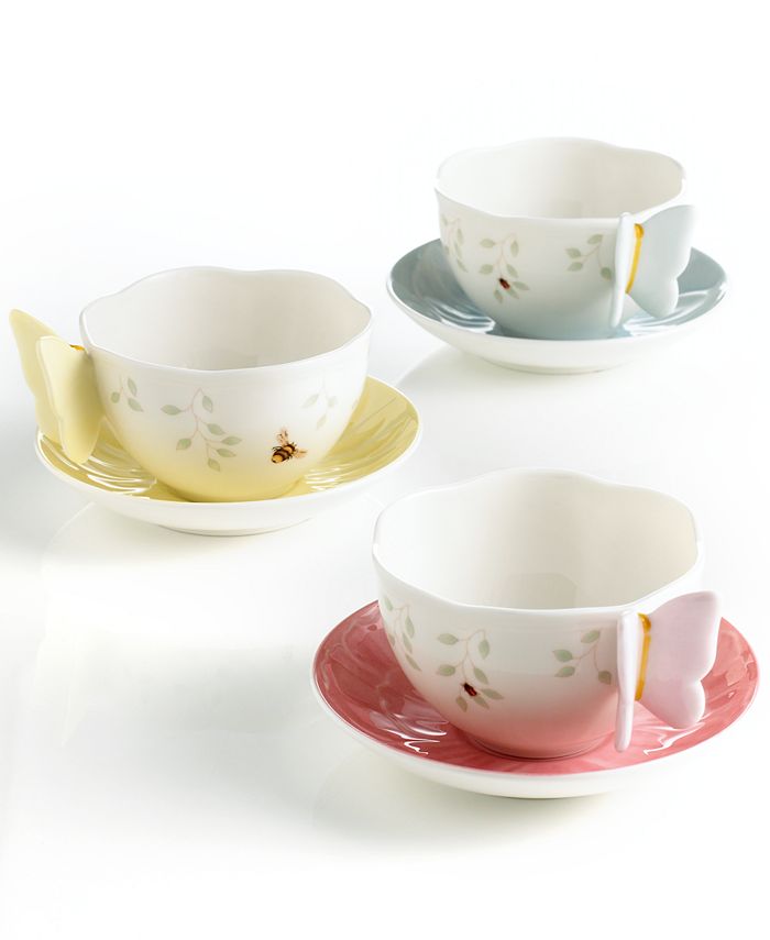 Lenox Butterfly Meadow Cup And Saucer Set 3 Lenox Butterfly Meadow Cup And Saucer Set