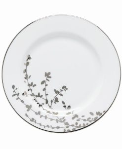 Kate Spade New York Gardner Street Platinum Appetizer Plate