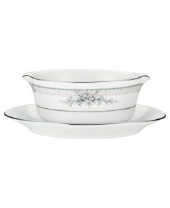 Noritake Sweet Leilani Gravy Boat & Stand Set