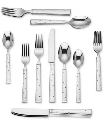 Kate Spade New York Larabee Dot 20 Piece Flatware Set, Service For 4 5 Kate Spade New York Larabee Dot 20 Piece Flatware Set, Service For 4 - Image 3