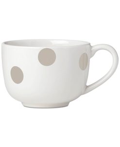 Kate Spade New York All In Good Taste Deco Dot Beige Latte Mug