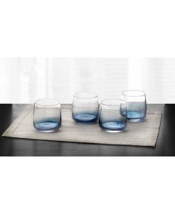 Hotel Collection Blue Ombre Set Of 4 Rocks Glasses, Created For Macy's -VilleroyBoch shop 9382073 fpx