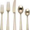 Lenox Colebrook Champagne 5-Pc. Flatware Place Setting 1 Lenox Colebrook Champagne 5-Pc. Flatware Place Setting -VilleroyBoch shop 9633200 fpx