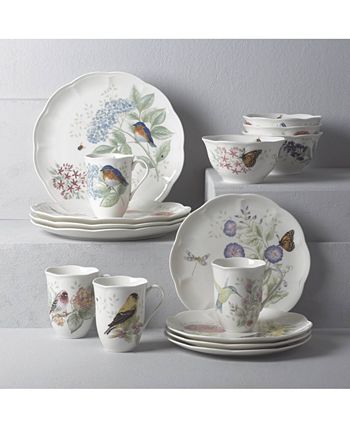 Lenox Butterfly Meadow Flutter 12-Pc. Dinnerware Set, Service For 4 4 Lenox Butterfly Meadow Flutter 12-Pc. Dinnerware Set, Service For 4 - Image 2